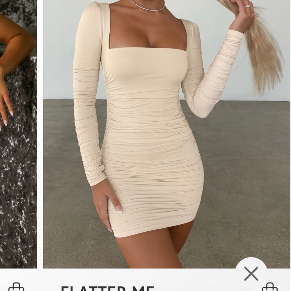 Bodycon ruched mini dress